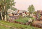 Картина "Весна. Сады цветут" 15х20 см